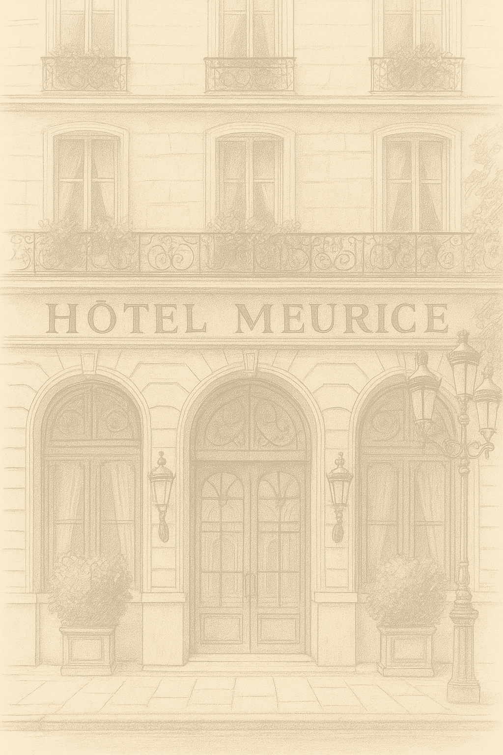 Illustration de l’Hôtel Meurice à Paris, lieu emblématique du luxe parisien